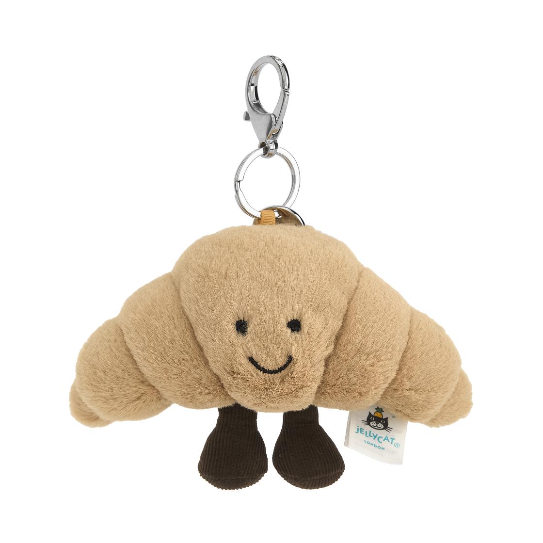 Jellycat Amuseable Croissant Bag Charm Brown