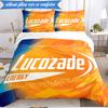 3PCS Lucozade Bedding Set Duvet Cover Closure Includes 1 Duvet Cover & 2 Pillowcases for All Seasons Bedroom Decor Christmas Fan gifts