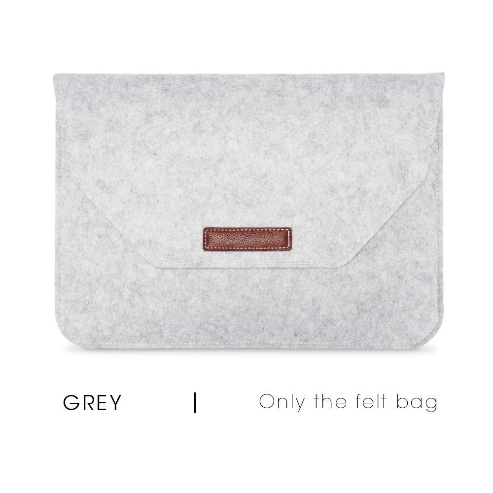 Wool Felt Laptop Bags Sleeve Cover 11" 13 15.6 Inch For Macbook Air Pro Case For Notebook With Mousepad Or Power Mini-Pack Gift