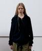 Thevinylhouse Round Pocket Knit Zip-Up Black