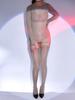 Sexy Women Detachable O-Neck Bodysuit 8D 912 Pin Hooded Bandage Leotard Sheer See Thourgh Shaping Garters Elastic Tights