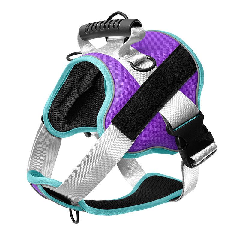Hundeleine Große, mittelgroße und kleine Hunde Weste Typ Brustgurt Bequeme und atmungsaktive nachtreflektierende Hundeleine Haustierbedarf