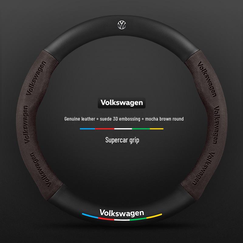 Κάλυμμα Τιμονιού Volkswagen Golf (2010-2023): Σουέτ R-Line Ανθρακονήματα για Μοντέλα 6/7/8 Pro