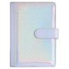 Laser Glitter Macaroon A6/A5 PU Leather DIY Binder Notebook Cover Diary Agenda Planner Paper Cover School Stationery