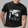 Sailor Moon Anime Graphic T Shirt Japanese Text Minimalist Black Tee Unisex Top