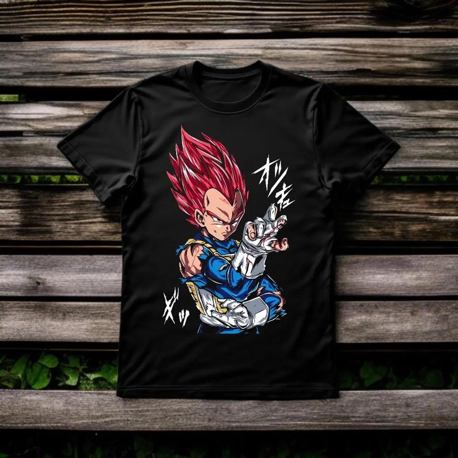 

Hot Sale Anime Dragon Ball Vegeta IV Manga Graphic Print T-shirt Men Women Streetwear Harajuku Fashion Cotton Casual Oversized Top Summer New Tee 4XL
