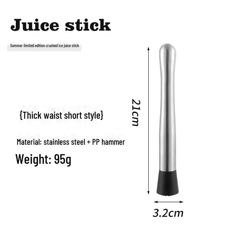 

Палочки для размешивания лимона, молотки для льда, дробилки, леденцы из нержавеющей стали и палочки для разбивания коктейлей — первоклассные принадлежности для бара. Stainless steel thick waist 21CM