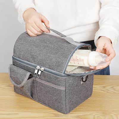 Portable Lunch Bags Large Capacity Multi-pocket Ice Bag Thermal Insulation Picnic Crossbody Chilled Fresh Lunch Box Storage Tote