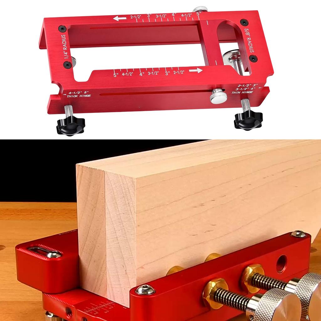 Strong Aluminum Hinge Alignment Jig For Woodworking Projects Ensures Fast Accurate Lock Hole Drilling On Door Upgrades