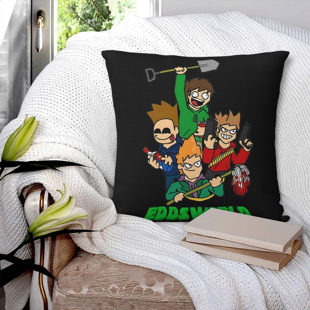 Eddsworld Square Pillowcase Pillow Cover Polyester Cushion Zip Decorative Comfort Throw Pillow for Home Sofa