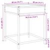 Nightstand with Infinity LED Smoked Oak Finish 40x40x51 cm