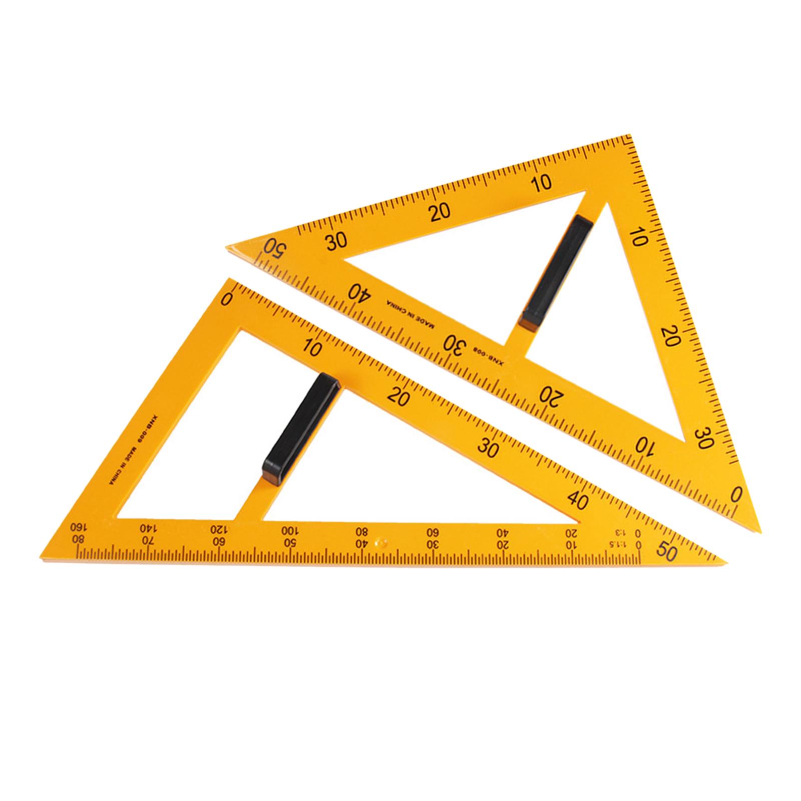 Math Geometry Ruler Teaching Supplies with Detachable Handle Measuring Rulers for Whiteboard Office Classroom Drawings Drafting