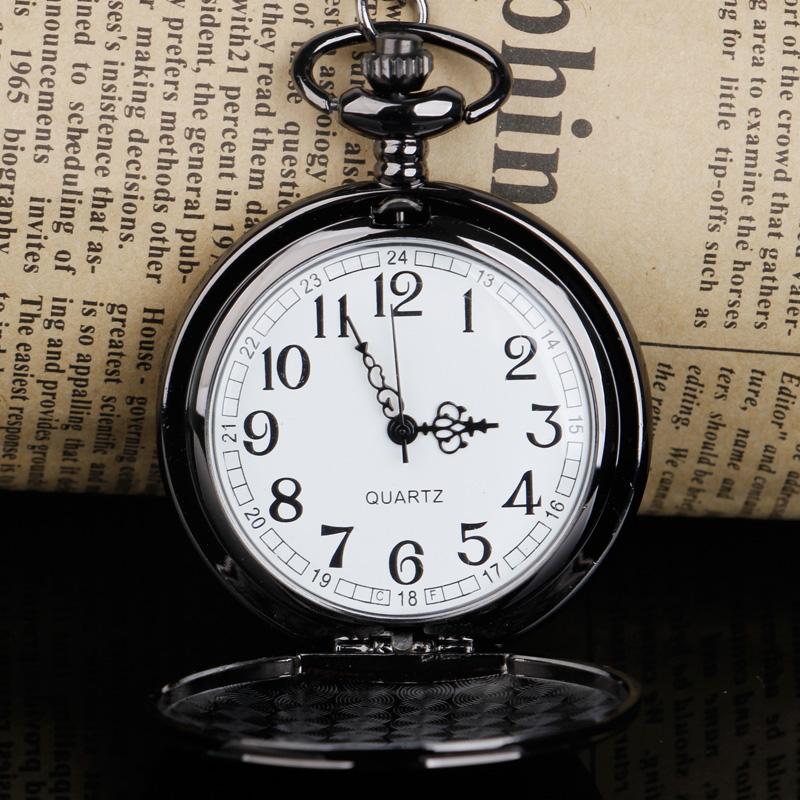 Quartz Movement Pocket Watch Chain Pendant Fob Watch Stainless Steel Men Women Gifts Fob Watch Relogio DeBolso