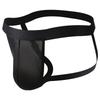 Men's Spring and Summer Sexy No Trace Ice Silk Low Waist Thong Underwear