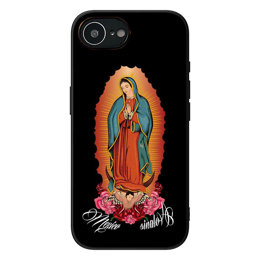 Phone Cover for Apple iPhone 17 16 14 15 Pro Max Plus 15+ 16E XR ProMax Air 16+ Casing Flexible Case Virgen de Guadalupe