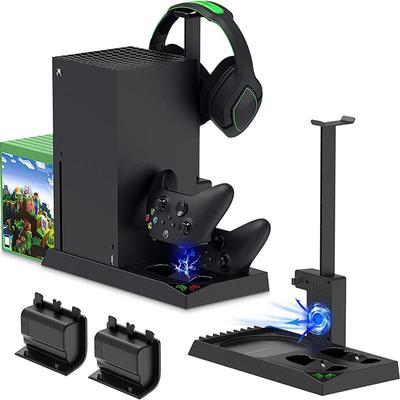 Base de ventilateur de refroidissement pour Xbox série X, hôte de charge multifonction, poignée de siège de Type C, charge avec support pour écouteurs, support à vaisselle
