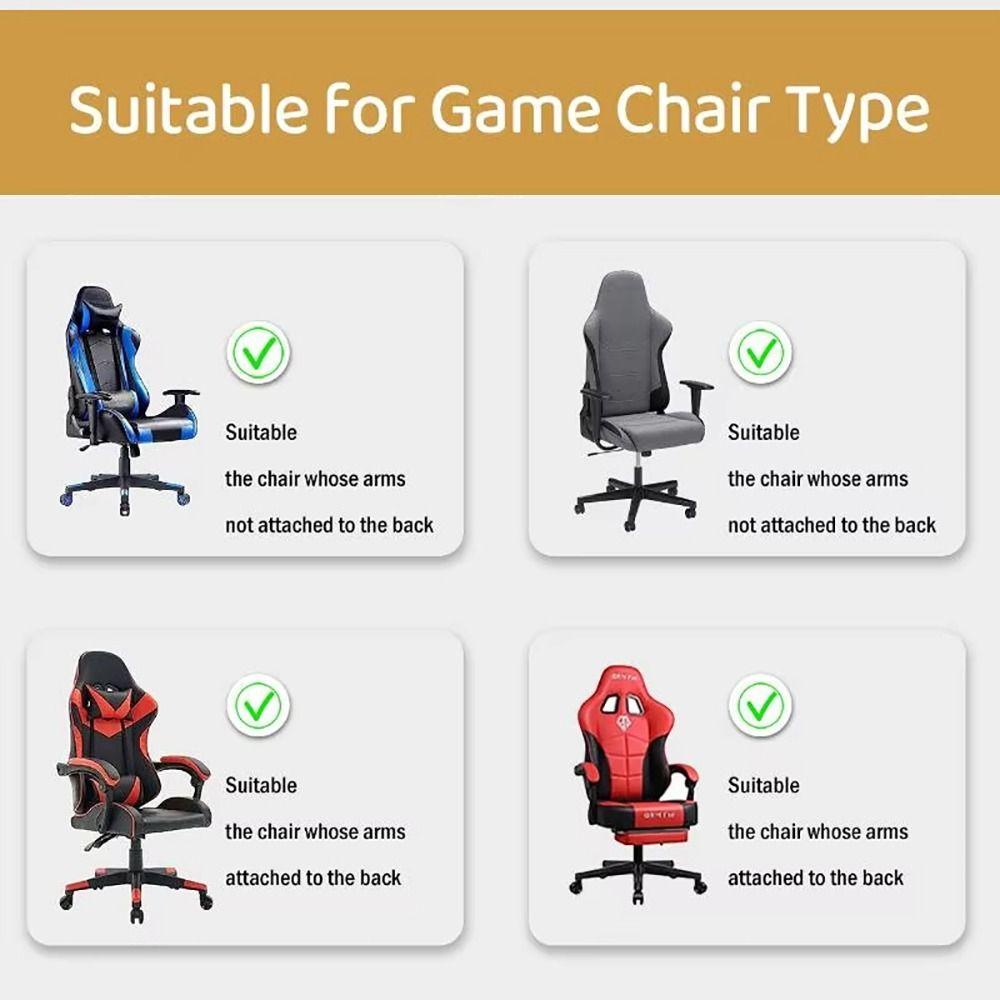 1Set Dustproof Chair Cover Set Fleece Jacquard Seat Protect Cover for Office Computer Chair