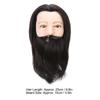 Salon Male Mannequin Head Human Hair Practice Hairdressing Training Head for Styling