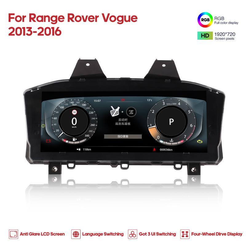 For Range Rover Vogue 2013-2016 / Range Rover Sport 2014-2017 Carplay Digital Cluster LCD Dashboard Cockpit Virtual Instrument