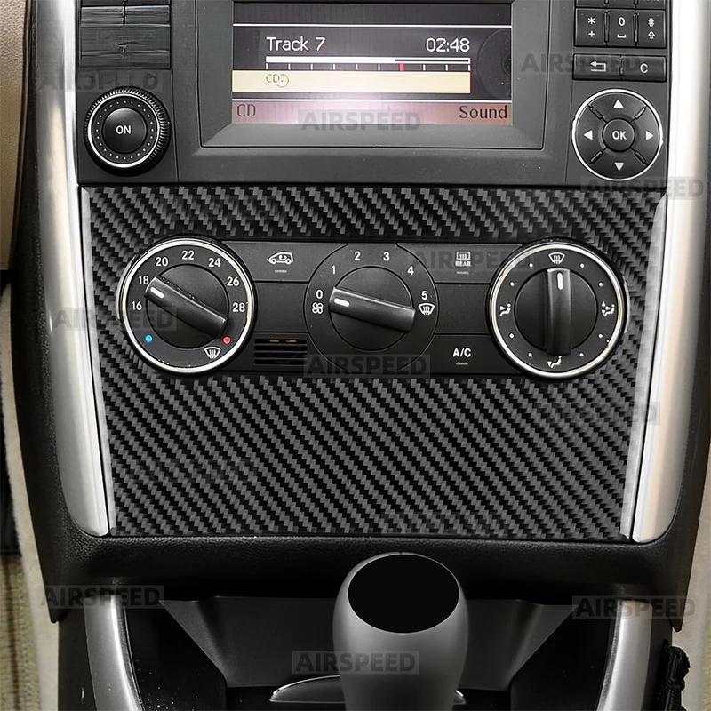 Echt Zacht Koolstofvezel Centrale AC Frame Sticker Voor Mercedes Benz A B KLASSE W169 W245 2004 2005 2006 2007 2008 2009 2010 2011.