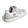 Adidas Forum Low White Grey Embroidered Unisex Sneakers Cloud-White Grey-One Mesa IE0477