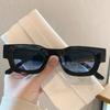Retro Punk Rectangle Sunglasses UV400 Protection Trendy Vintage Small Square Sun Glasses for Men Women Summer Fashion