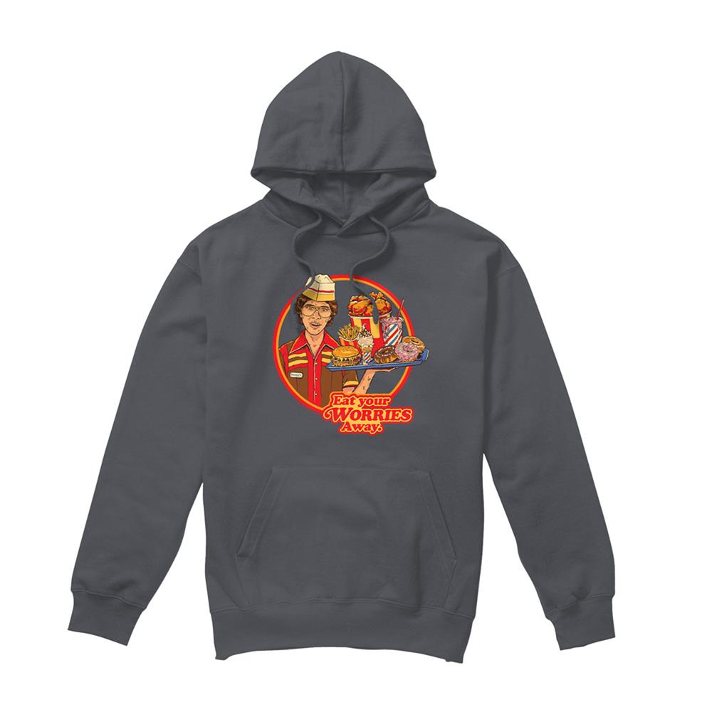 Steven Rhodes Unisex Adult Eat Your Worries Away Hoodie
