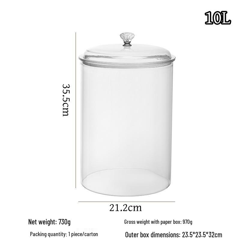 Sealed Plastic Storage Jar for Dried Tangerine Peel, Grains, Cereals, Dried Fruits, Kitchen Snacks, and Refrigerator Storage.
