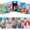 The Little Mermaid Transparent Phone Case for Motorola Moto Edge Plus G200 G23 E13 E15 E20 E30 G62 G71 G72 G75 G24 G15 Power