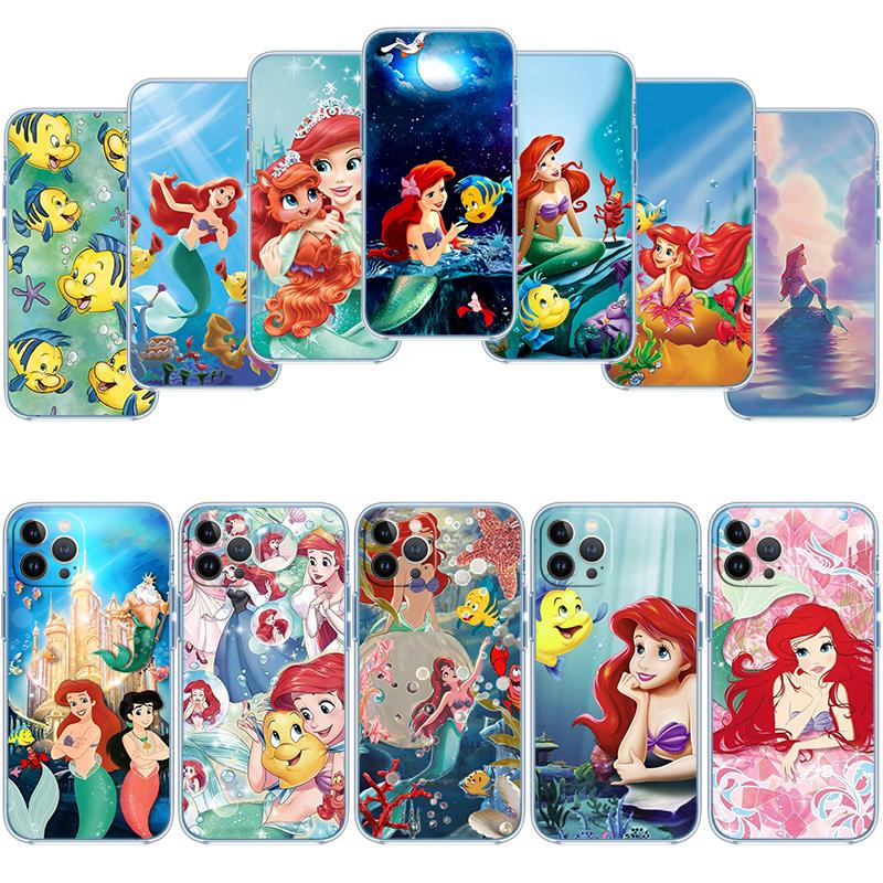 The Little Mermaid Transparent Phone Case for Motorola Moto Edge 20 30 40 50 S30 Fusion Ultra Pro Neo Lite