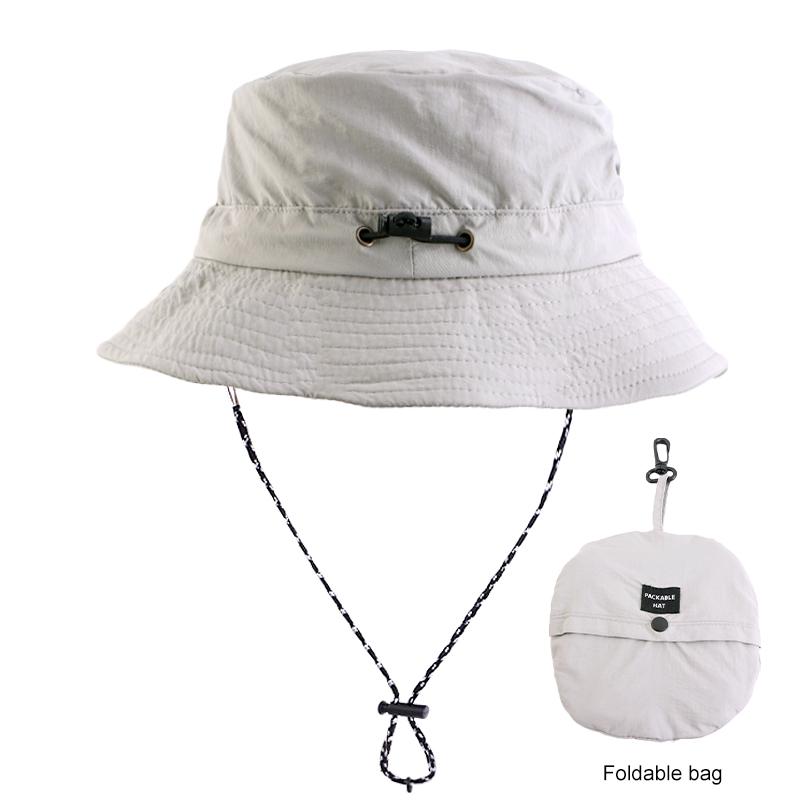 New Unisex Outdoor Fisherman Hat Waterproof Fishing Climbing Tourism And Hiking Foldable Bob Bucket Sunhats Mens Panama Bucket