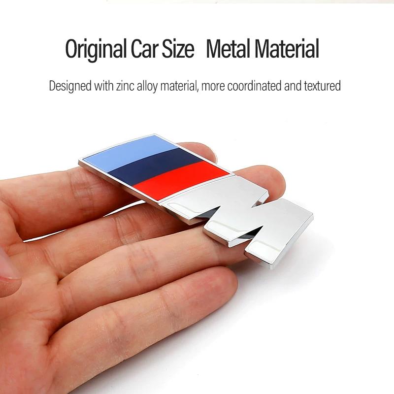 Car Valve Core BMW 3D Electroplating Emblem Stickers Trunk Decorative Stickers For BMW M X5 E91 E70 F11 E30 F31 X3 F25 E61 E83 JK4