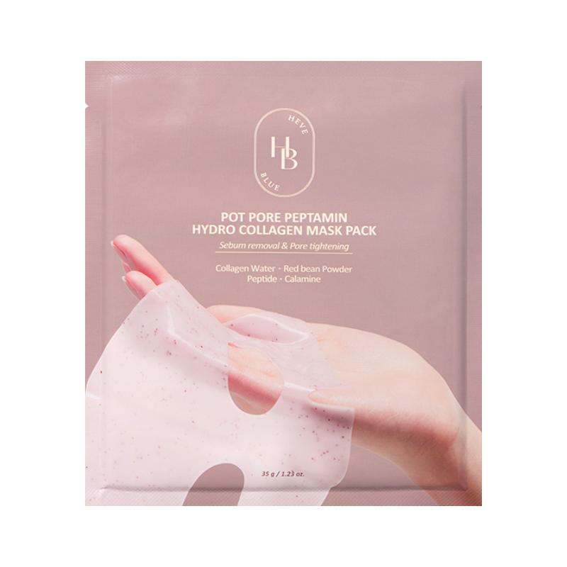 HEVE BLUE Pot Pore Peptamin Hydro Collagen Mask Pack 35g*4EA
