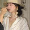 Vintage Europe USA Bohemian Fashion Round Piece Tassel Earrings Ladies Long Paragraph Design Jewelry Holiday Accessories Gift