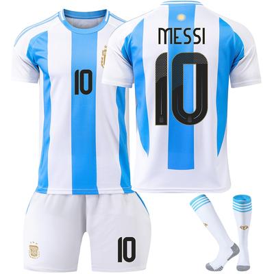 Messi Argentina Dětský Fotbalový Dres Sportovní Vybavení Prodyšný Rychleschnoucí Mladistvý Tréninkový Úbor