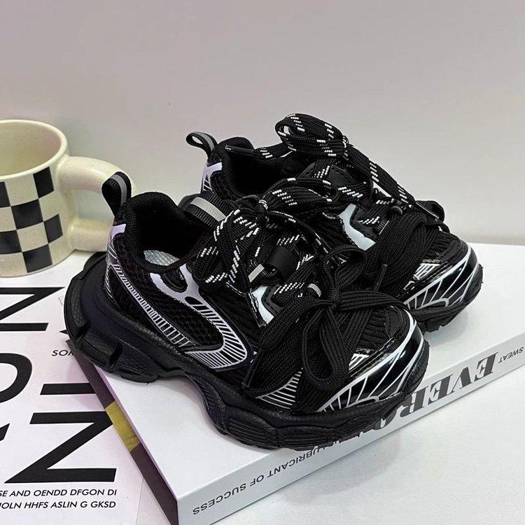 

Korean children s dad shoes wide-soled thick-soled 2025 spring new boys sports shoes girls running shoes trendy brand 25