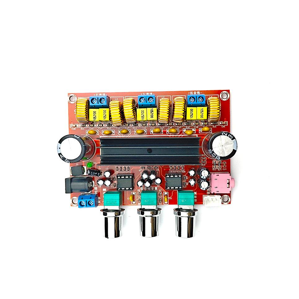 TPA3116D2 2.1 Channel Digital Amplifier Board XH-M139 12-24V Wide Voltage 2×50W+100W HiFi Subwoofer Module with AUX Input