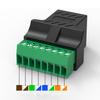 RJ45 To 8 Pin Screw Terminal Male Female 8P8C RJ45 Bolt Screw Connector for Cat7 Cat6 Cat5 Ethernet Extender Network Adapter