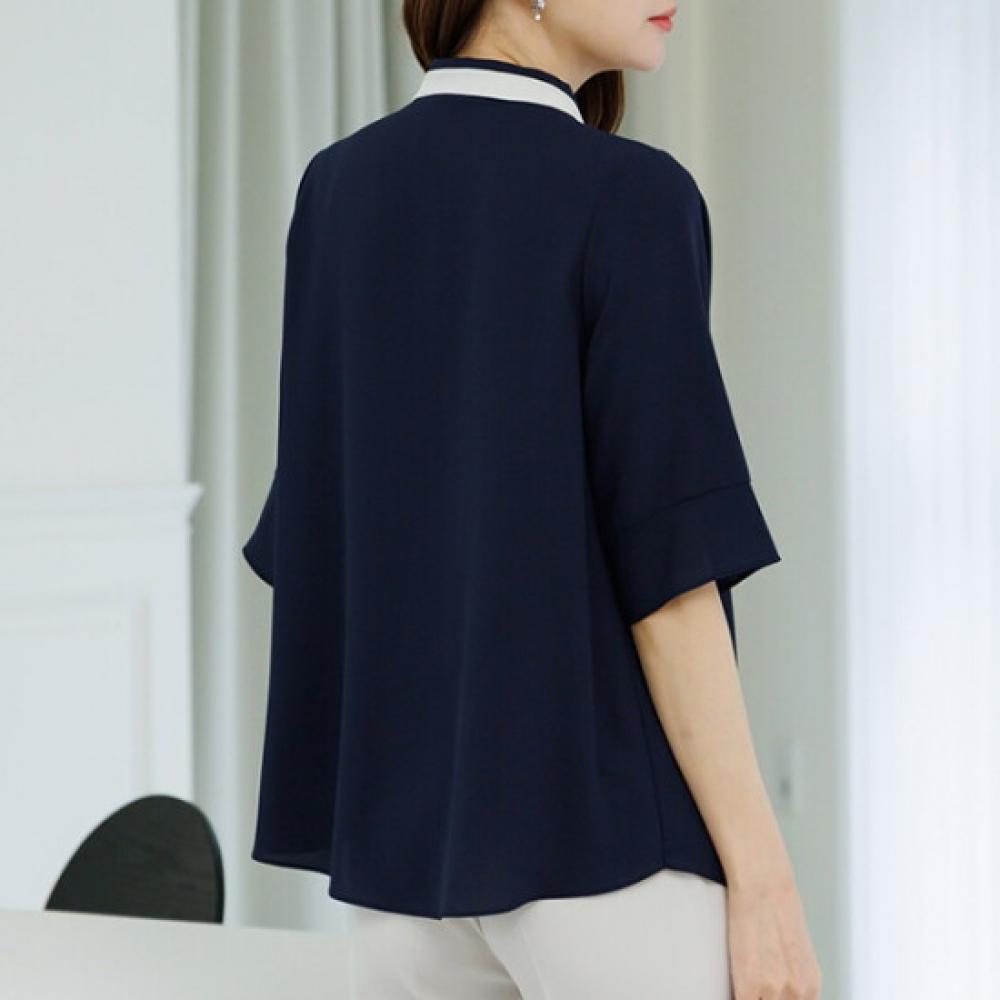 Dedra Tight Blouse   99size  Color Block Tbd3214