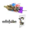 Thermostatic Valve Core Replacement for H1/H2 Faucets: Brass Temperature Control for Hot/Cold Water
