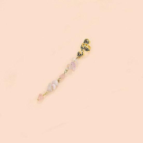 Dreadlock Beading Jewelry Ethnic Anti-slip Individual Natural Stone Vintage Style Hair Decoration Alloy Twirled Braided Hair Headgear Hair Accessory