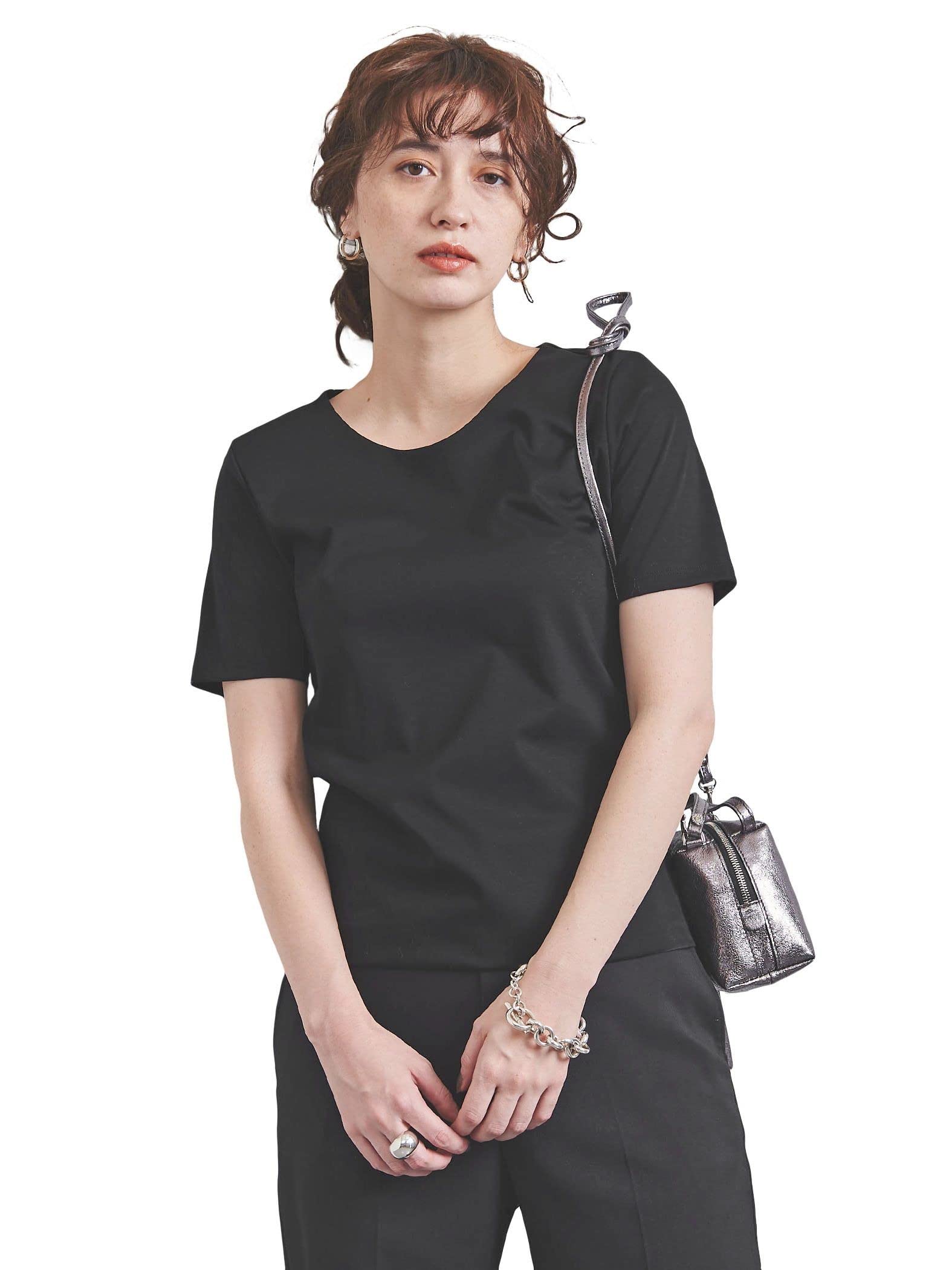 

United Arrows C DOUBLE 15176992112 0900 FREE T-shirt BLACK(09)