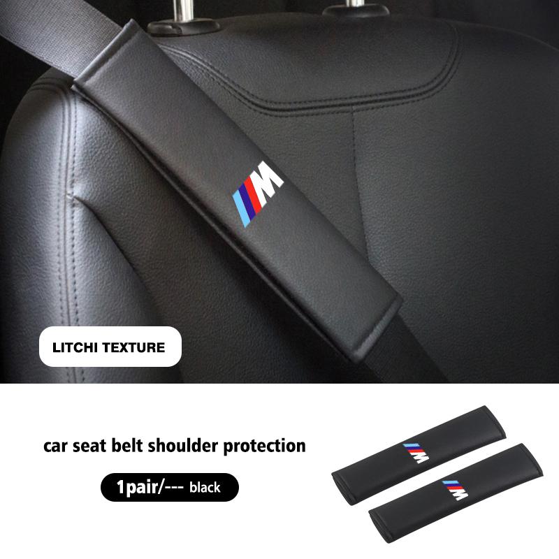 Car Belts Covers Padding Carbon Fiber Belt Shoulder Accessories For BMW E30 E34 E36 E39 E46 E52 E53 E60 E61 E62 E70 E71 E83
