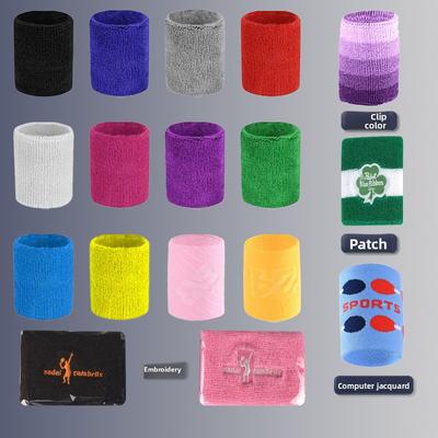 Sports Wrist Guard Cotton Color Fitness Basketball Sandwich Color Breathable Wrist Guard Belt Outdoor Badminton Running Wrist Guard Cover