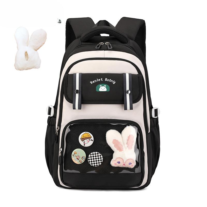 Middle School Students' Schoolbag New Cute Casual Travel Backpack Korean Style Simple Backpack Large Capacity
