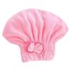 Bath Accessories High Absorbency Hair Towel Wrap Fast Drying Coral Velvet Towel with Bow Knot for Wet Hair