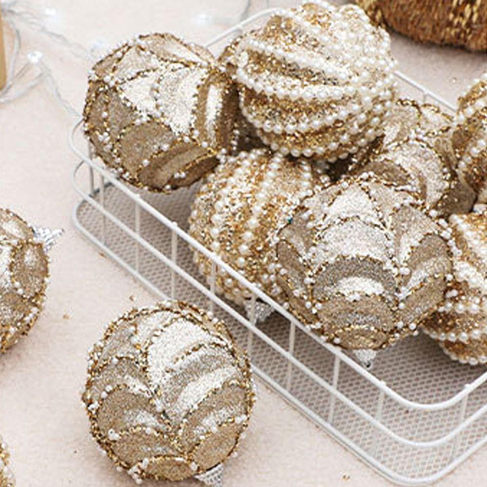 12pcs 8cm Painted Christmas Hanging Balls Plastic Merry Christmas Tree Decor  Children Gifts