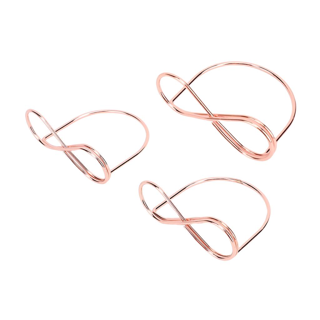 15PCS Table Number Holders Glasses Shape Multifunctional Slick Finish Iron Wire Picture Holder