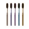5 independent human extended wide head toothbrushes, suitable for both male female adults,  new soft bristled toothbrushes