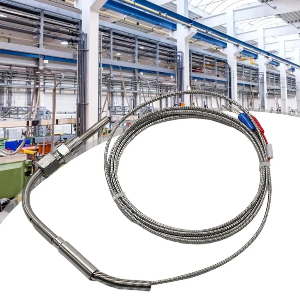 1/8 NPT Type K Thermocouple 1200°C Accessories Adjustable Armored Thermocouple Exhaust Probe High Temperature Sensor